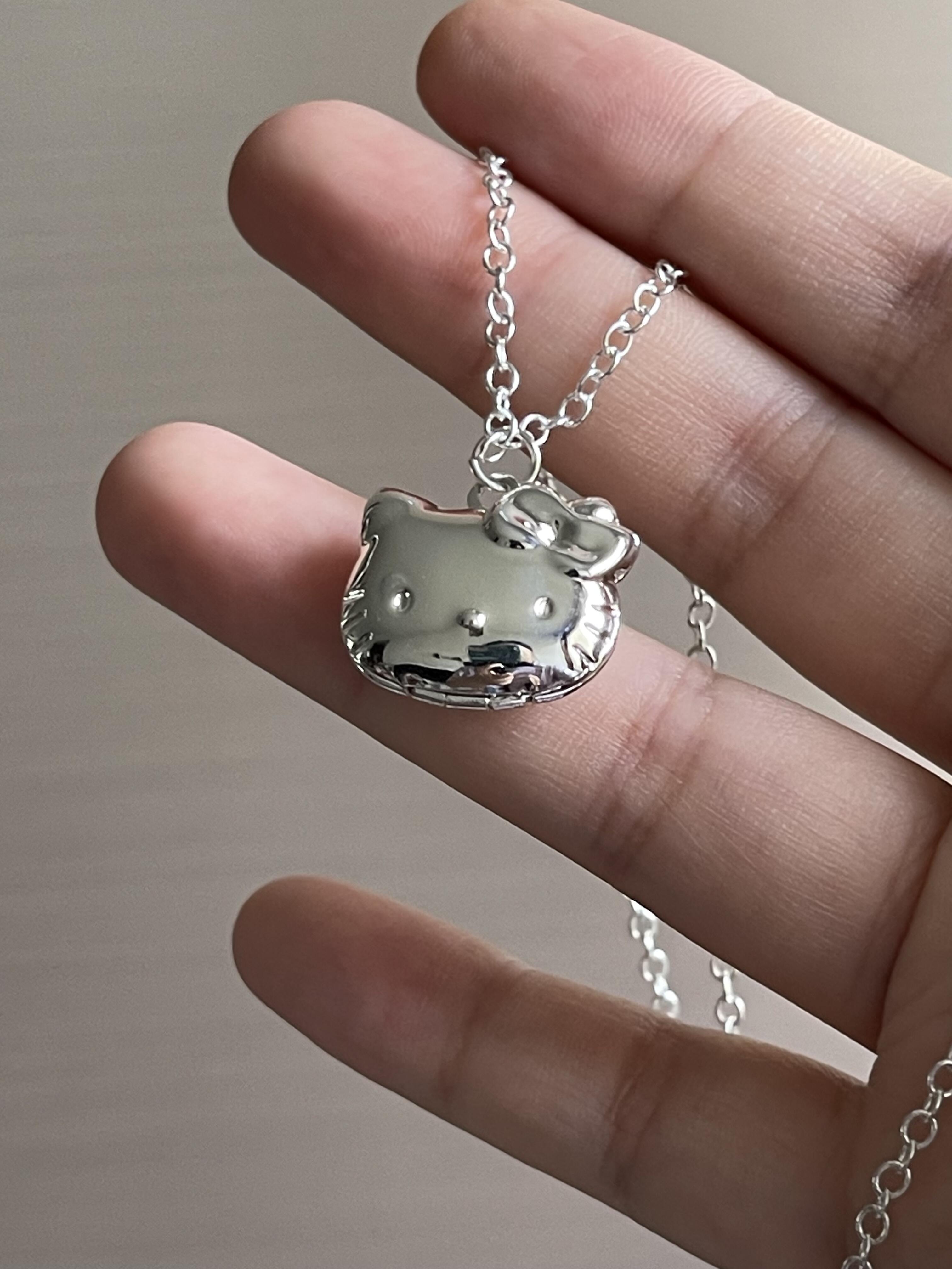 Kitty Charm Locket Necklace