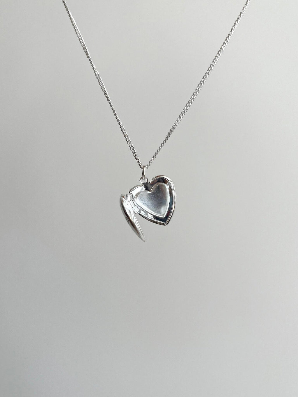 Etched Love Locket Necklace