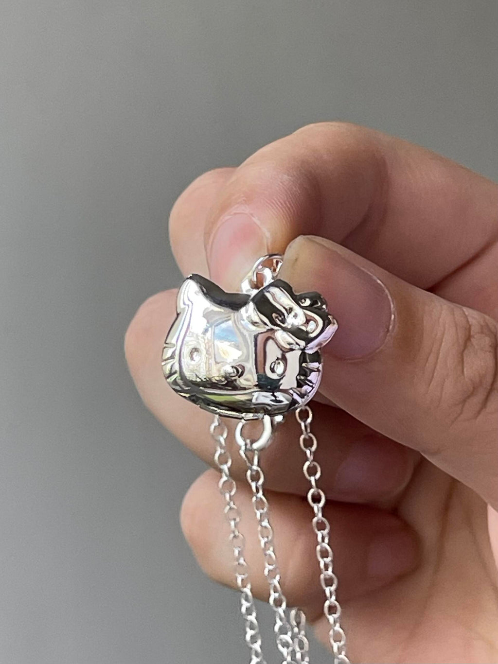 Kitty Charm Locket Necklace