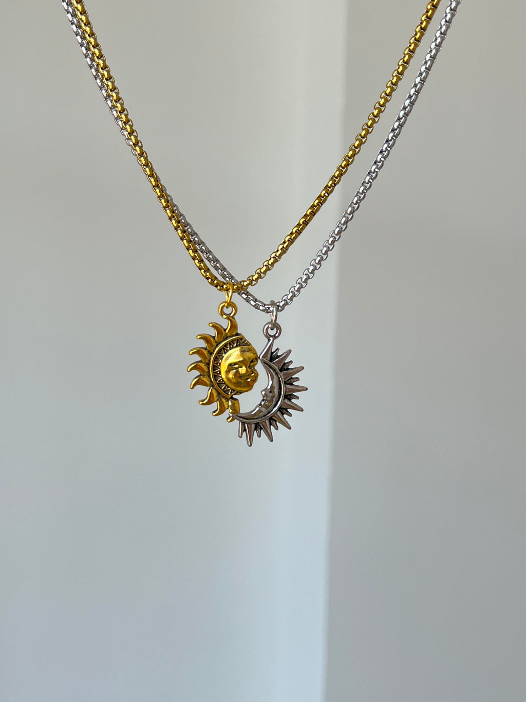 Sun & Moon Matching Necklaces