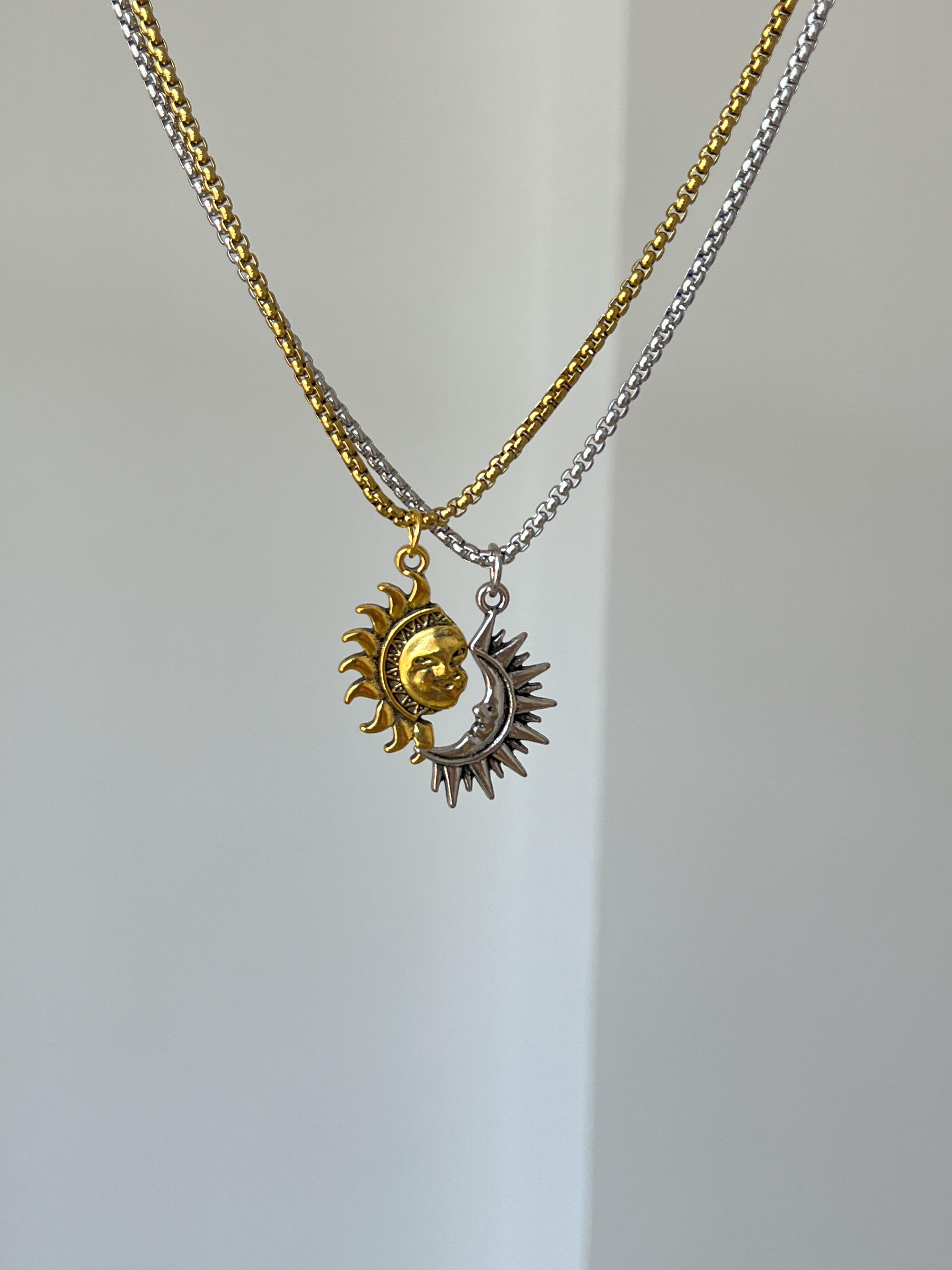 Sun & Moon Matching Necklaces