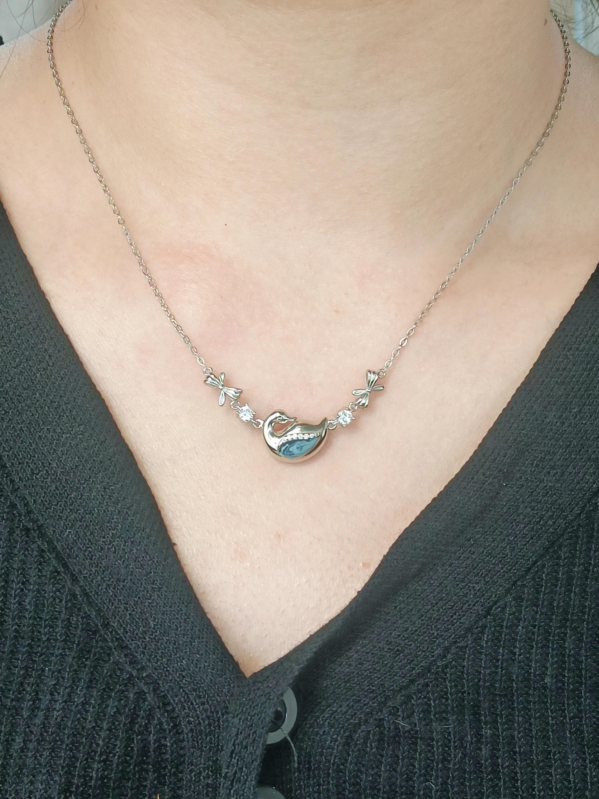 Twilight Swan Necklace