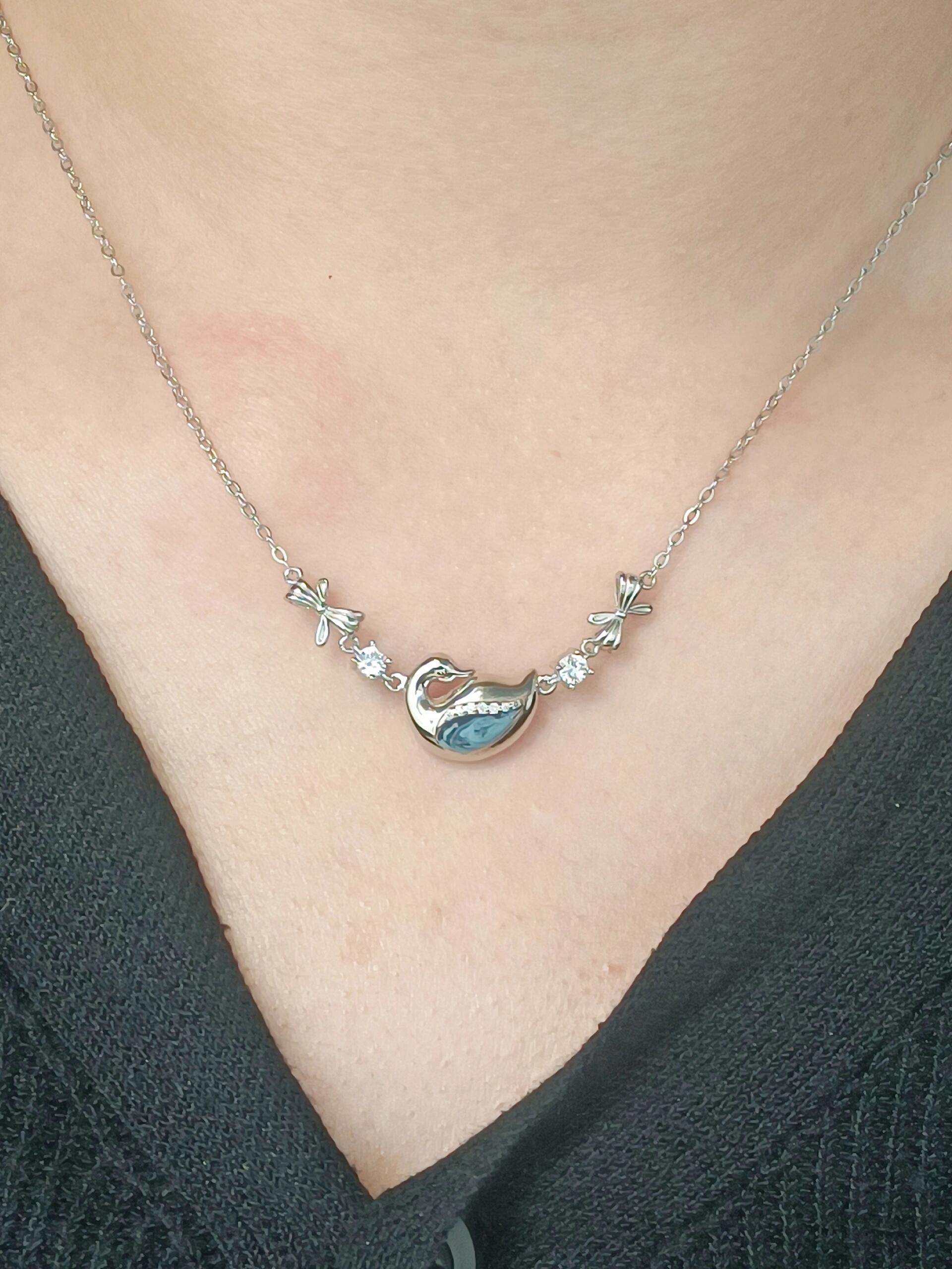 Twilight Swan Necklace