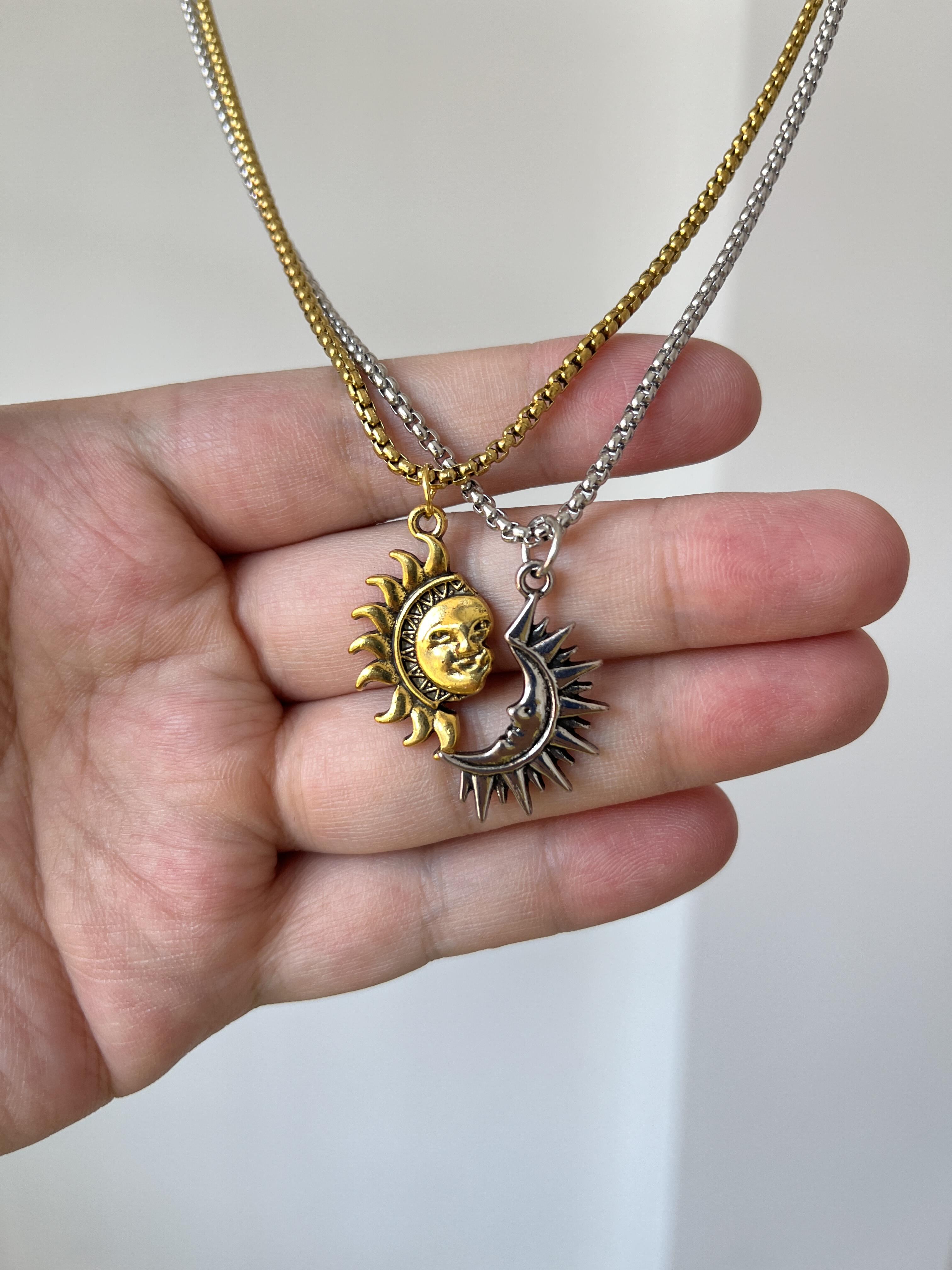 Sun & Moon Matching Necklaces